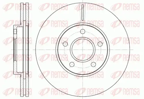 спирачен диск REMSA 6662.10