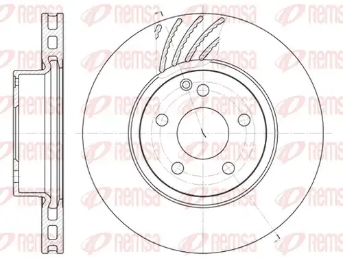 спирачен диск REMSA 6677.10