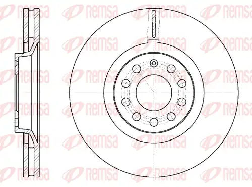 спирачен диск REMSA 6730.10