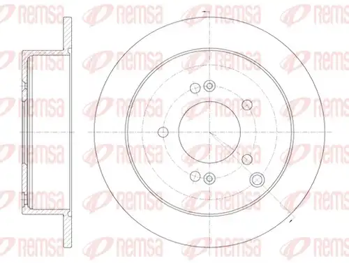 спирачен диск REMSA 6756.00
