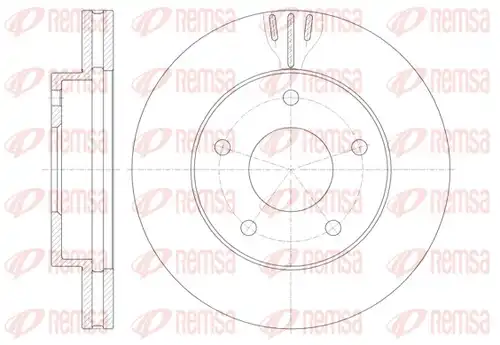 спирачен диск REMSA 6931.10