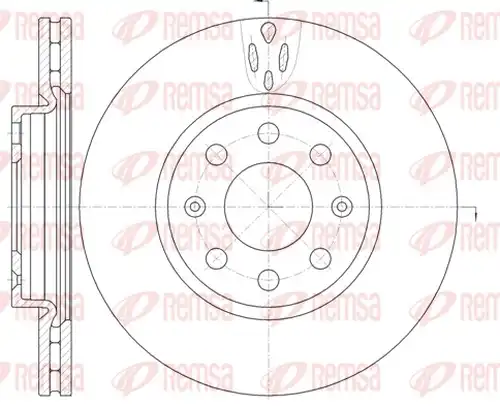 спирачен диск REMSA 6981.10