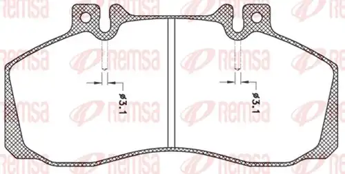 накладки REMSA JCA 245.00