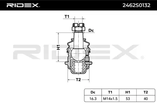 Шарнири RIDEX 2462S0132