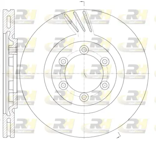 спирачен диск ROADHOUSE 61000.10