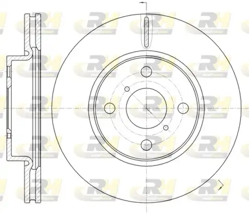 спирачен диск ROADHOUSE 61169.10