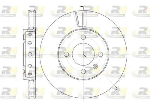 спирачен диск ROADHOUSE 61484.10