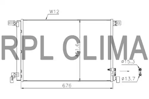 кондензатор, климатизация RPL QUALITY APCDAU5034