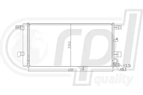 кондензатор, климатизация RPL QUALITY APCDAU5036