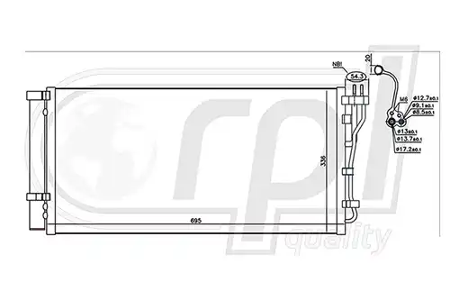 кондензатор, климатизация RPL QUALITY APCDKI5035