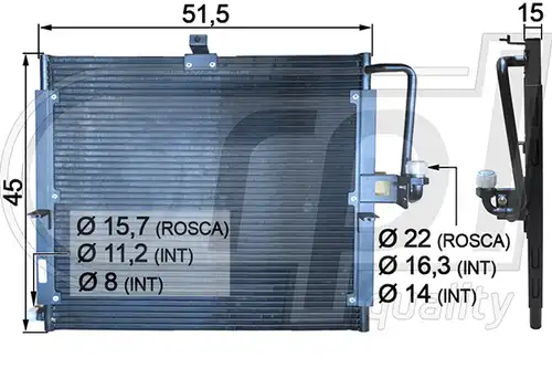 кондензатор, климатизация RPL QUALITY APCDMB5086