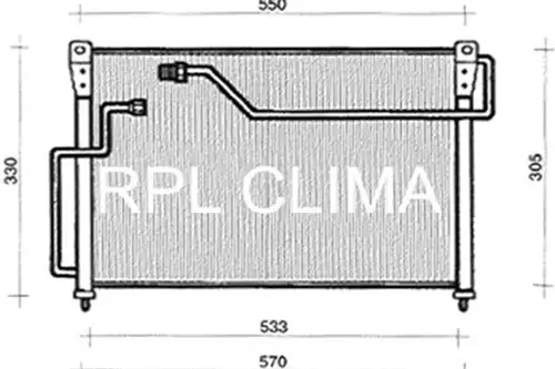 кондензатор, климатизация RPL QUALITY APCDMZ0005