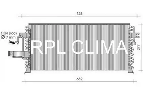 кондензатор, климатизация RPL QUALITY APCDNI0007