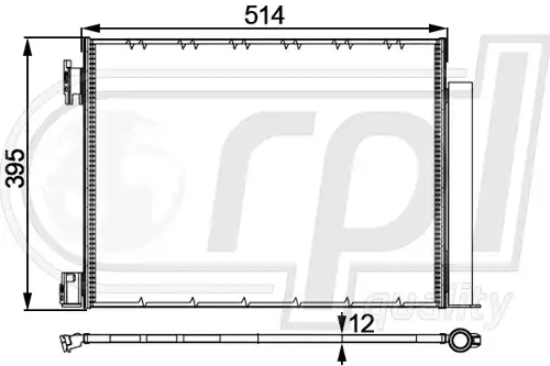 кондензатор, климатизация RPL QUALITY APCDNI5066