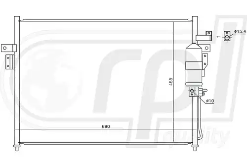 кондензатор, климатизация RPL QUALITY APCDNI5069