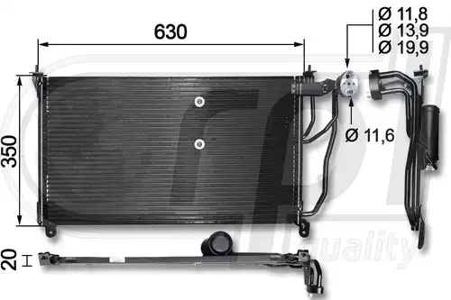 кондензатор, климатизация RPL QUALITY APCDOP5002