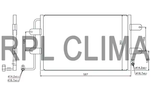 кондензатор, климатизация RPL QUALITY APCDVW5025