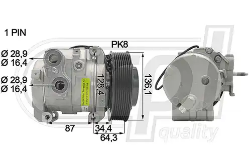 компресор за климатик RPL QUALITY APCOMB5070