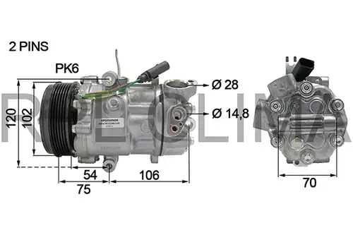 компресор за климатик RPL QUALITY APCOVW0037