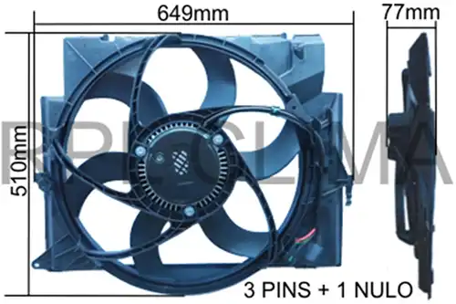 вентилатор, охлаждане на двигателя RPL QUALITY APELBW0017