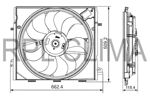 вентилатор, охлаждане на двигателя RPL QUALITY APELRE0036