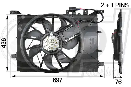 вентилатор, охлаждане на двигателя RPL QUALITY APELVO5008