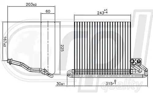 изпарител, климатична система RPL QUALITY APEVFD5028