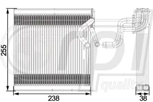 изпарител, климатична система RPL QUALITY APEVRE5027