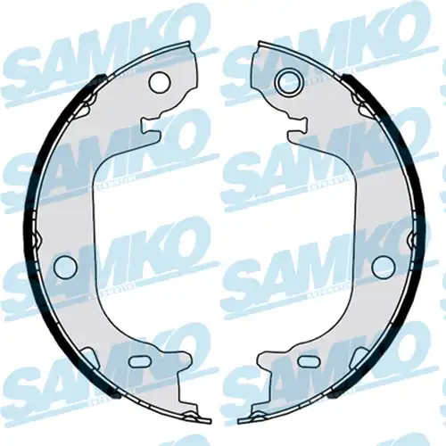 комплект спирачна челюст, ръчна спирачка SAMKO 81173