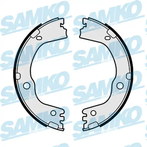 комплект спирачна челюст, ръчна спирачка SAMKO 81177