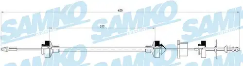 въжен механизъм, задействане на съединителя SAMKO C0031C