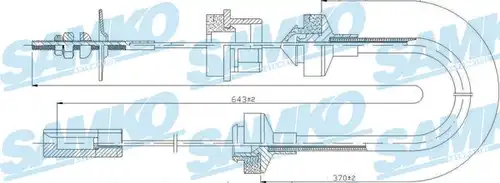 въжен механизъм, задействане на съединителя SAMKO C0032C