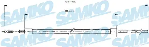 въжен механизъм, задействане на съединителя SAMKO C0052C