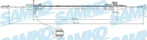 въжен механизъм, задействане на съединителя SAMKO C0086C