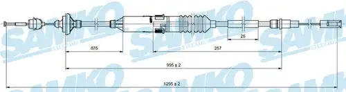 въжен механизъм, задействане на съединителя SAMKO C0135C