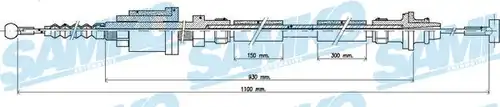 въжен механизъм, задействане на съединителя SAMKO C0251C