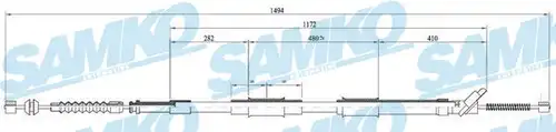 жило за ръчна спирачка SAMKO C0871B