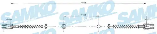 жило за ръчна спирачка SAMKO C0987B