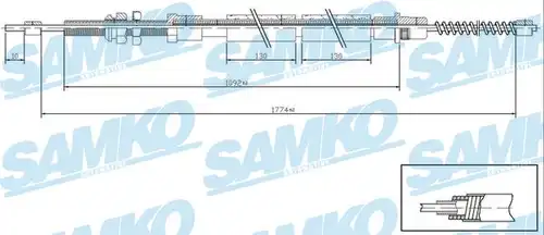 жило за ръчна спирачка SAMKO C1311B