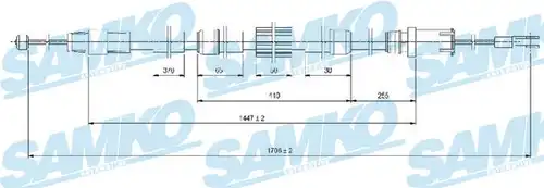 жило за ръчна спирачка SAMKO C1654B