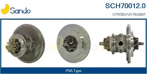 Картридж, турбокомпресор SANDO SCH70012.0