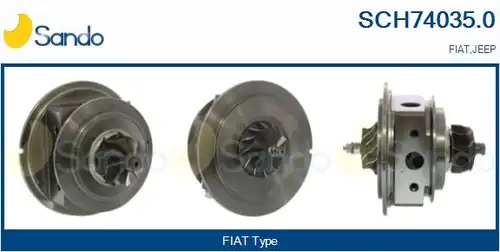 Картридж, турбокомпресор SANDO SCH74035.0