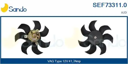 вентилатор, охлаждане на двигателя SANDO SEF73311.0