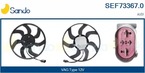 вентилатор, охлаждане на двигателя SANDO SEF73367.0