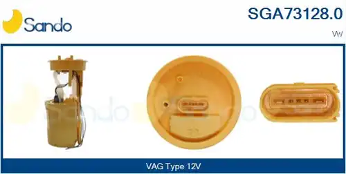 горивопроводен елемент (горивна помпа+сонда) SANDO SGA73128.0