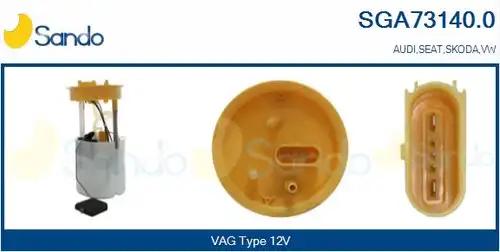 горивопроводен елемент (горивна помпа+сонда) SANDO SGA73140.0