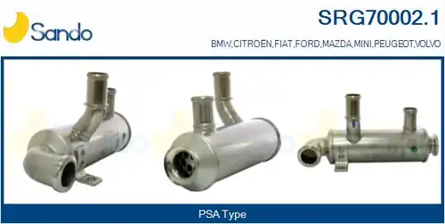 Охладител, ЕГР система SANDO SRG70002.1