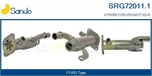 Охладител, ЕГР система SANDO SRG72011.1