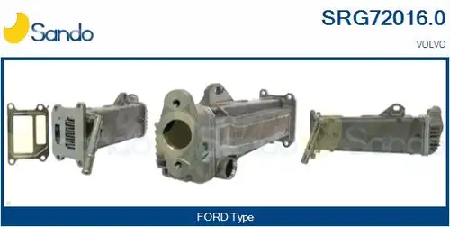 Охладител, ЕГР система SANDO SRG72016.0