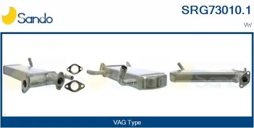 Охладител, ЕГР система SANDO SRG73010.1